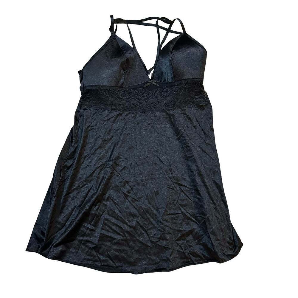 Killstar Chemise Mini Slip Dress Womens XXL Black Goth Indie Emo Sexy Relax